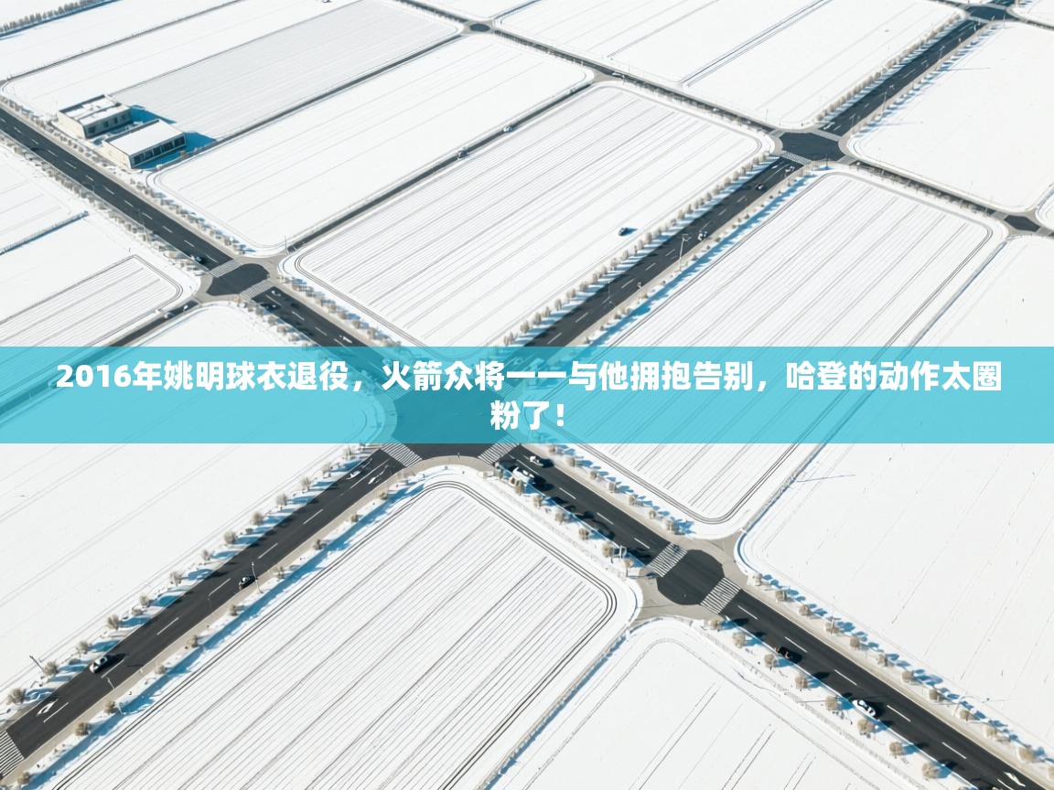 开云体育极速下载镜像-2016年姚明球衣退役,火箭众将一一与他拥抱告别,哈登的动作太圈粉了! 第3张